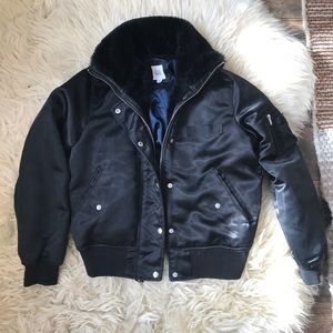Black Bomber Jacket